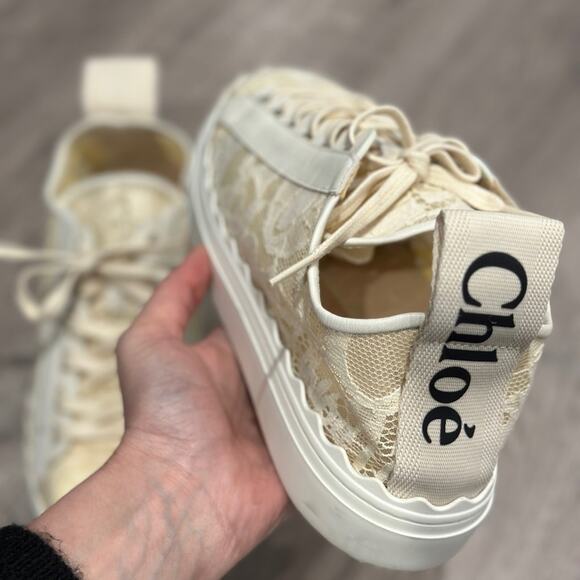 Chloe Shoes - Chloe Lauren lace sneakers size 40 never worn